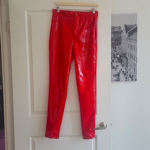 Latex red pants, brand new